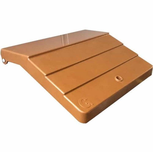 Brown gas meter box - brown,