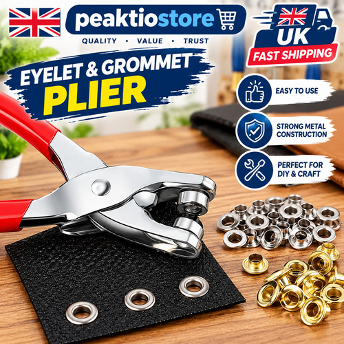 Steel eyelet pliers hole punch - steel,