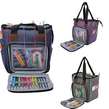 Knitting Bag Yarn Storage Crochet Project Wool Tote Organiser Accessories Case