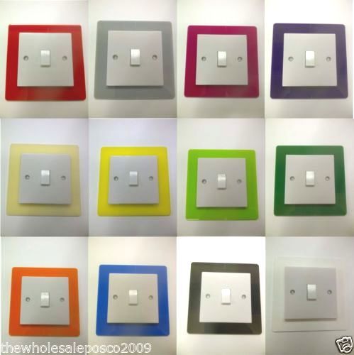 Single switch surround colour - single,