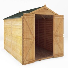 8x6 WOODEN GARDEN SHEDS DOUBLE