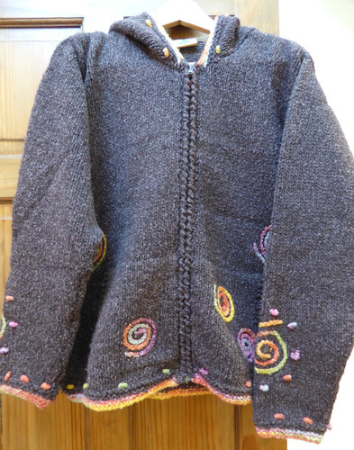 Pachamama zip hoody - hoody, handmade