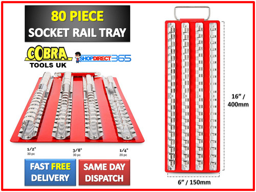80pc socket rail tray holder - tray,
