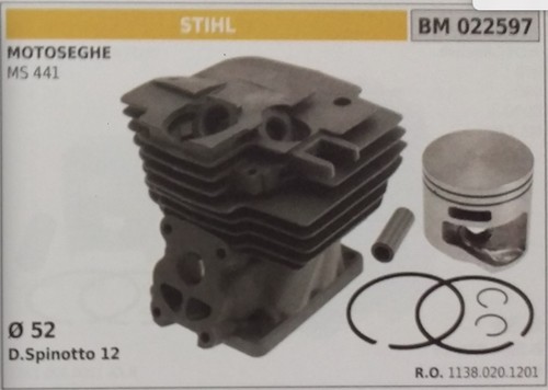 Complete cylinder and piston - cylinder,
