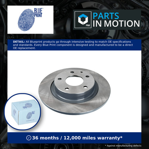 Brake discs pair - solid, fits