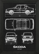 Skoda 120 1983 Framed Wall Art