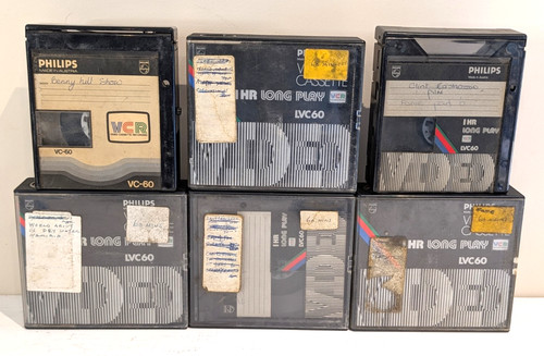 Vintage philips vcr tape - vcr,