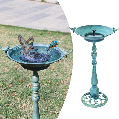 Solar bird bath cast - h,