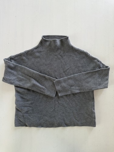 Grey ribbed knit - ribbed, sweater