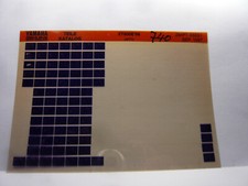 Yamaha XT600 E `98 Parts Catalogue on Microfich List Fich Parts Catalogue 1997