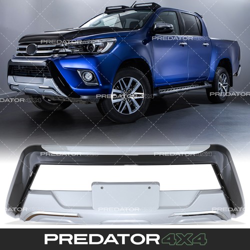 Gloss black front bumper bull - black,
