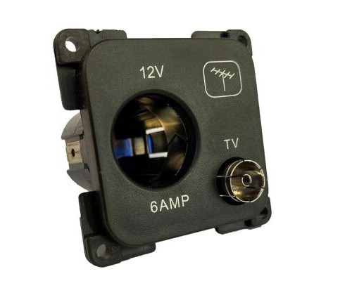Line volt tv socket - c-line,
