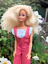 NO DOLL 1984 Barbie Overalls Playsuit Jumpsuit Hearts Ref 7906 (BSC1435)
