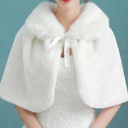 Women faux fur shawl - women,