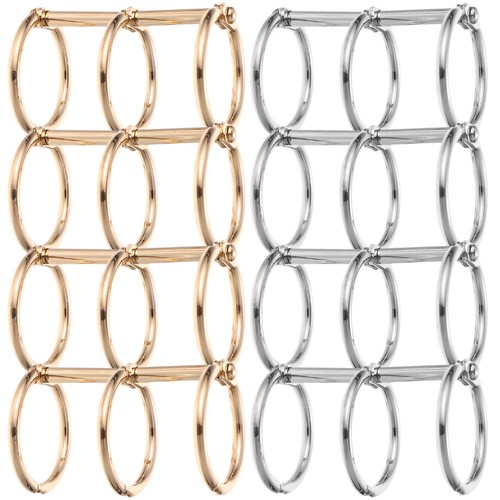 8pcs metal binder - metal, rings