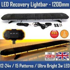 1200MM 1.2m 48" Van Truck LED Amber Light Bar Beacon Hazard Recovery Lightbar