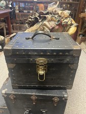 Antique Trunk Hat Box size