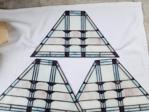 Stained glass corner pieces - stained,