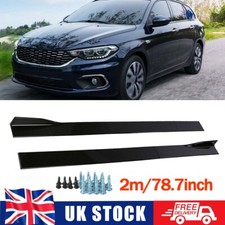 For Fiat Tipo Punto Gloss Black Side Skirts Rocker Panel Extension Splitter Lip