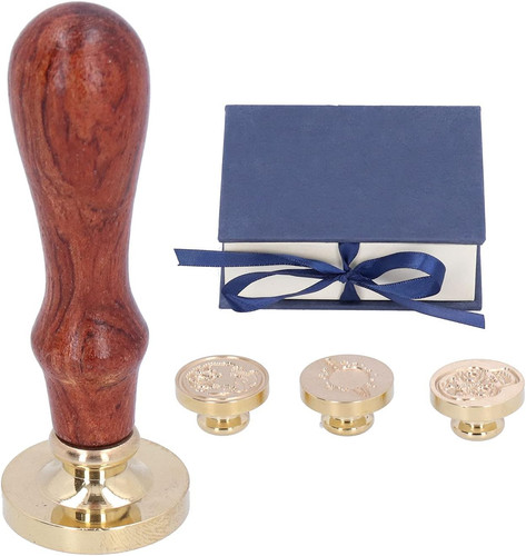 Copper wax seal stamp - copper, handle