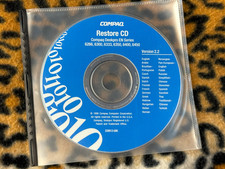 Compaq Restore CD for Compaq Deskpro EN Series 6266, 6300, 6333, 6350, 6450