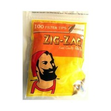 ZIG ZAG REGULAR 100 Resealable Bag of Rolling Cigarette Tobacco Filter 7mm Tips