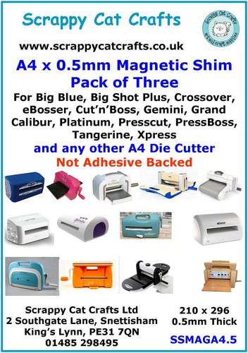 Magnetic shim 3 pk - ,