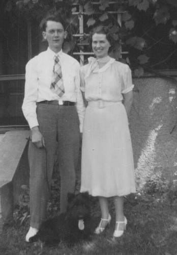 Handsome couple with scottish - couple,