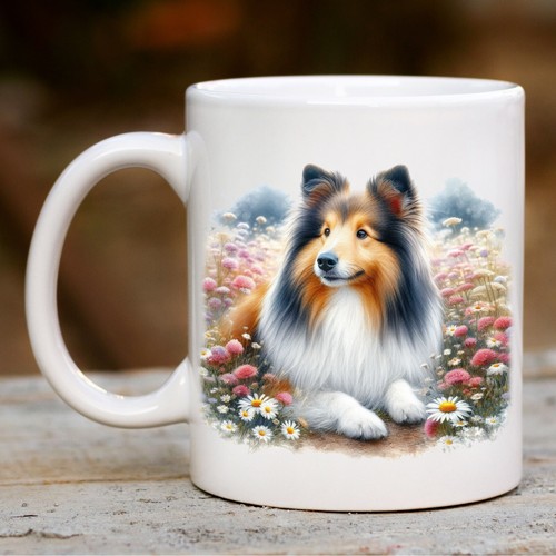 Shetland sheepdog mug sheltie - shetland,