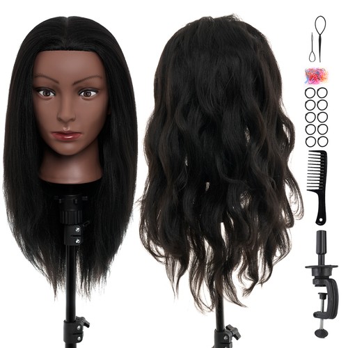 100 real hair training head - 100%,
