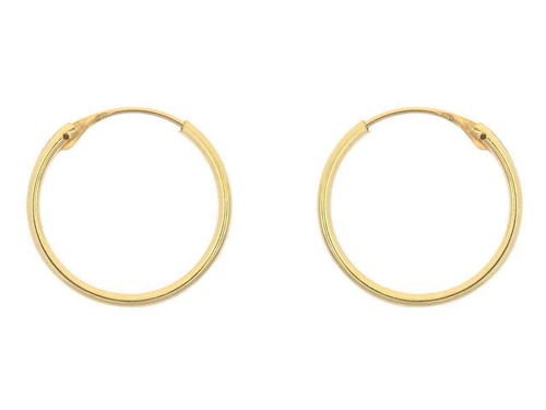 9ct yellow gold - yellow, creole
