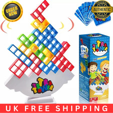 64Pcs Tetra Tower Balance Stacking Blocks Game Kid Adults Blocks Toys Xmas Gifts