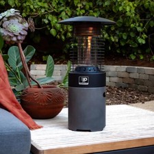 FlamePro Table-Top Patio Heater w/Adapter Hose, 10,000 BTU, 12.5"L×12.5"Wx23."H