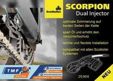 Scottoiler Scorpion Dual Injector - Even Lubrication of Both Sides