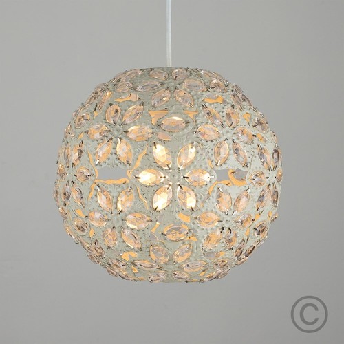 Jewelled ball ceiling pendant - ball,