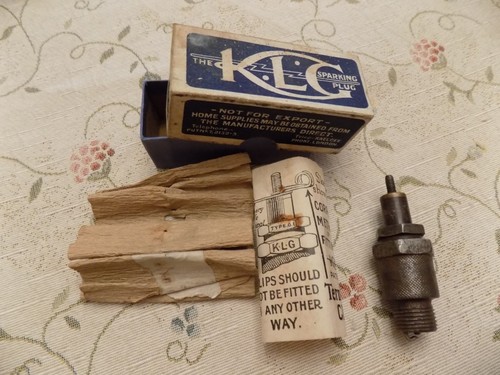 Vintage klg spark plug with - g1,