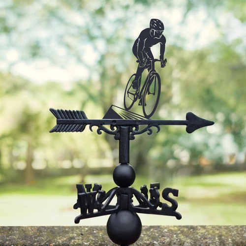 Cast iron cyclist - cast,