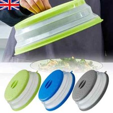 Collapsible Microwave Food Plate Cover Vented Splatter Protector Guard Lid Safe