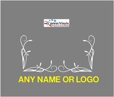 Custom truck van window decals