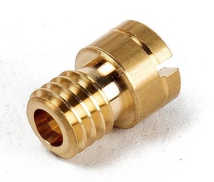 Motorcycle brass main jet - brass,