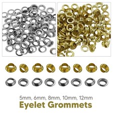 100-1000pcs Iron Eyelets Gold