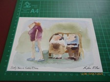 ERIKA OLLER SIXTY YEARS/DRESS BLANK GREETING CARD *UNWRAPPED/NO ENVELOPE - READ*