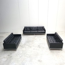 Genuine Florence KNOLL Settee Set 3 Seater Sofa & 2x 2 Seater Sofa KNOLL Vintage