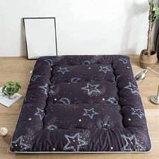 Japanese Futon Mattress Thick Floor Bed Topper Plush Sleeping Pad Double Size