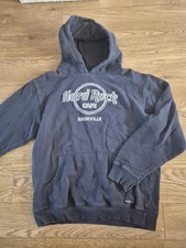 Hard Rock Cafe Nashville Dark Navy Hoodie Vintage 2000s Large