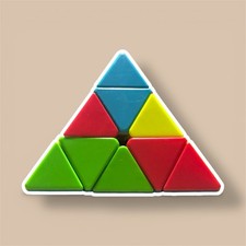 Stickerless Rubik's Pyramid