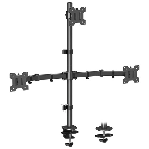 Triple monitor mount - triple, desk