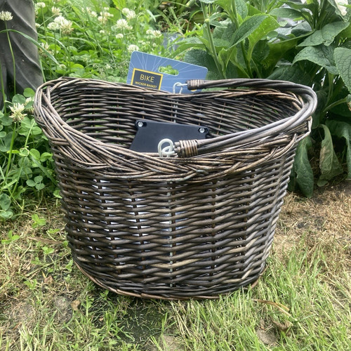 Tesco wicker bike basket brown - bike,