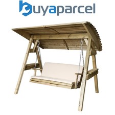 Zest Pad & Back Cushion Miami 2 Seater Swing Seat Bench Outdoor Stone Cream