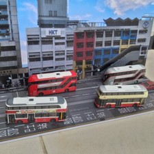 Diecast model bus 1/110 omnibus New Routemaster UK London Livery Tiny City UK123
